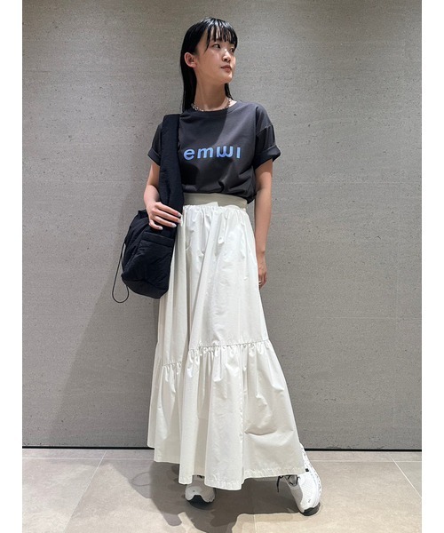 「emmi」 ロングスカート 0 ホワイト レディース_画像6
