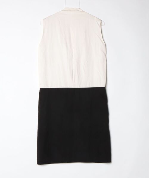 「CELINE」 ノースリーブワンピース 36 ベージュ レディースの画像
