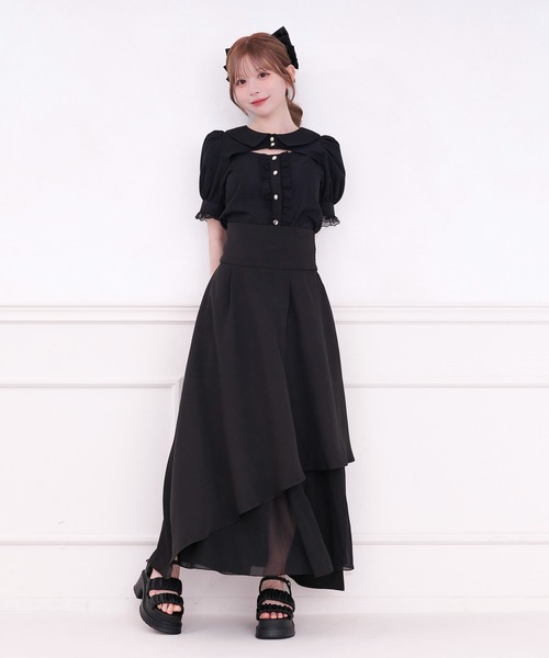 「apres jour」 フレアスカート フリー ブラック レディース_画像3