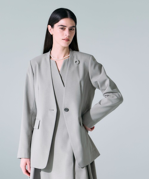 N.O.R.C コート アウター カラーレスダブルジャケット「CLEAN MOTION