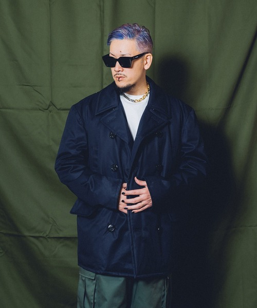 Subciety（サブサエティ） ピーコート X-LARGE ネイビー メンズ