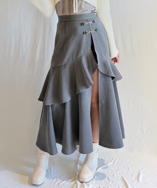 NOMAE ラフッルスリットスカート NOMAE（ノーマエ）の「ラフッルスリットスカート（スカート）」 - WEAR