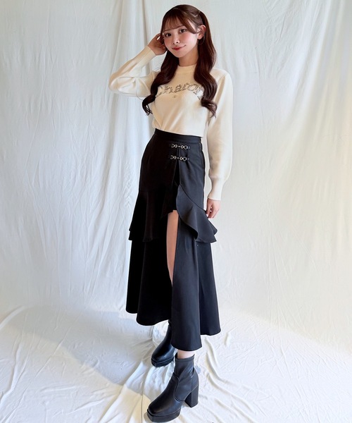 NOMAE ラフッルスリットスカート NOMAE（ノーマエ）の「ラフッルスリットスカート（スカート）」 - WEAR