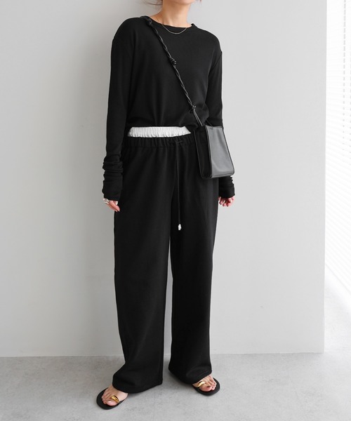 「evernavy」 長袖カットソー M グレー レディース_画像4