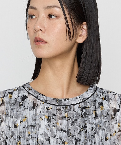 「K.T KIYOKO TAKASE」 半袖ワンピース 7号 ブラック レディース_画像7