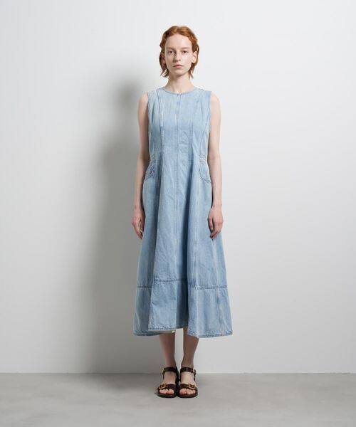 LANVIN en Bleu ワンピース Lee×LANVIN Bleuデニムワンピース