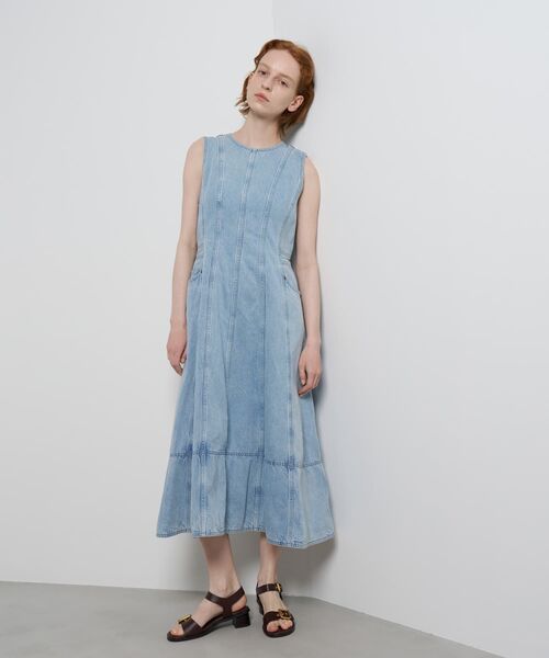 LANVIN en Bleu ワンピース Lee×LANVIN Bleuデニムワンピース