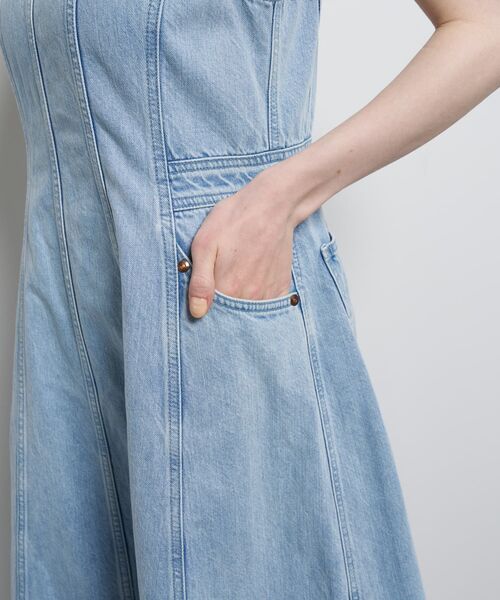 LANVIN en Bleu ワンピース Lee×LANVIN Bleuデニムワンピース
