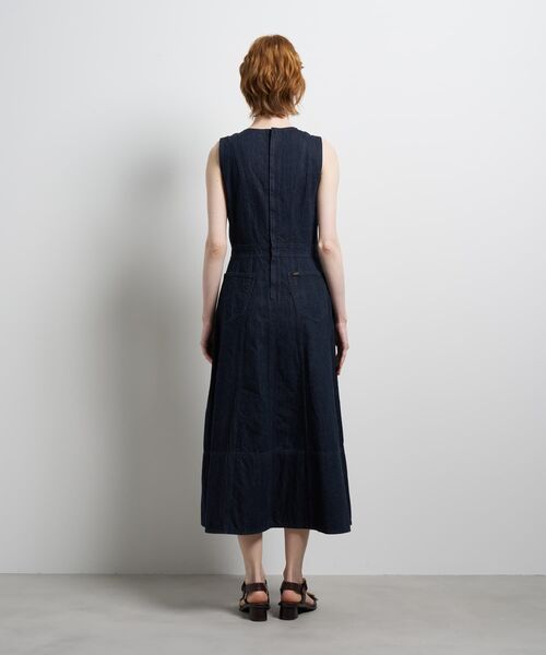 【ランバンコレクション】美ラインカットワークワンピース　デニム素材 ウールデニムワンピース | LANVIN COLLECTION (Women)/ランバン