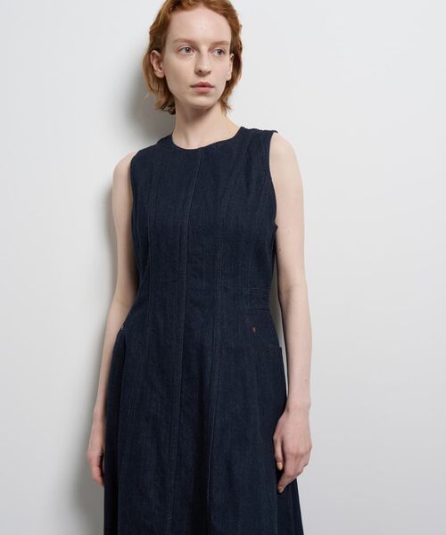 LANVIN en Bleu ワンピース Lee×LANVIN Bleuデニムワンピース