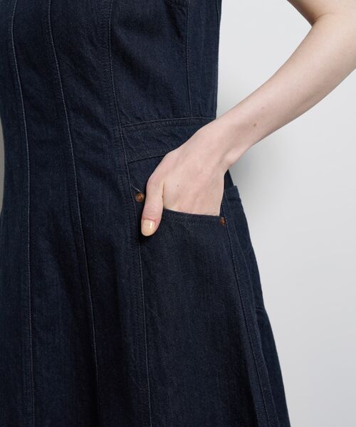 LANVIN en Bleu ワンピース Lee×LANVIN Bleuデニムワンピース