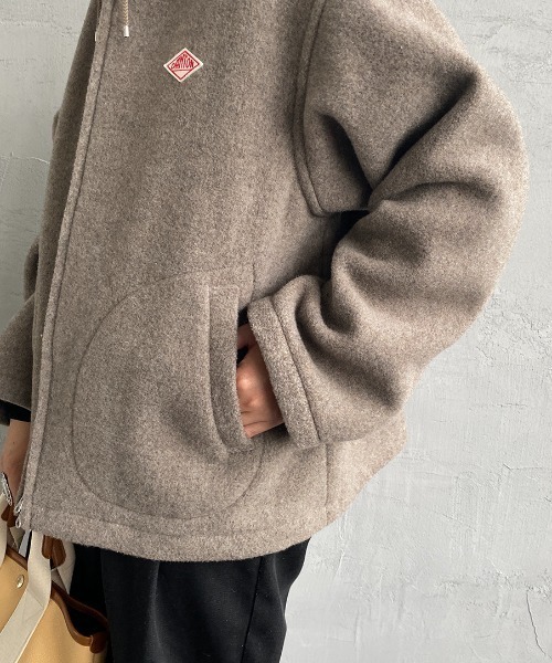Danton（ダントン） ジップアップパーカー 36 ベージュ レディース