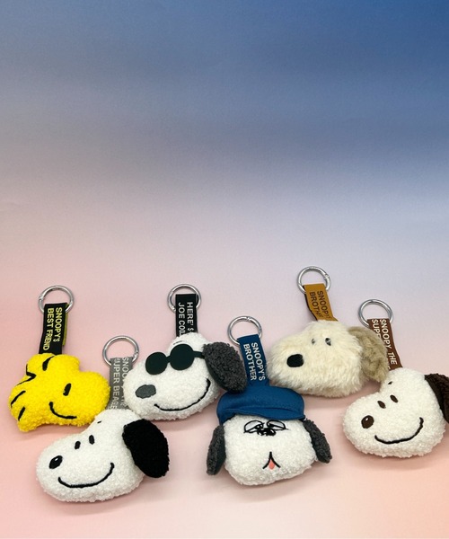 PEANUTS キーホルダー PEANUTS/ピーナッツ フェイスタグマスコット