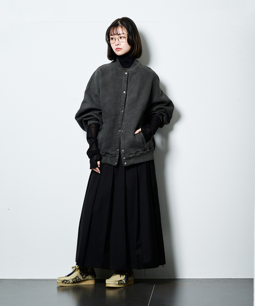 SEEALL トレーナー スウェット 別注 ERGONOMIC SNAP CARDIGAN 「BLACK 