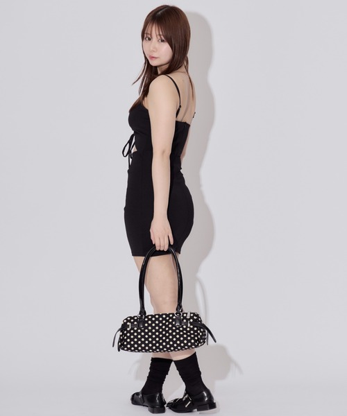 ALLuRing ChaRm ワンピース Drawstring Cutout Mini Dress / ドロー