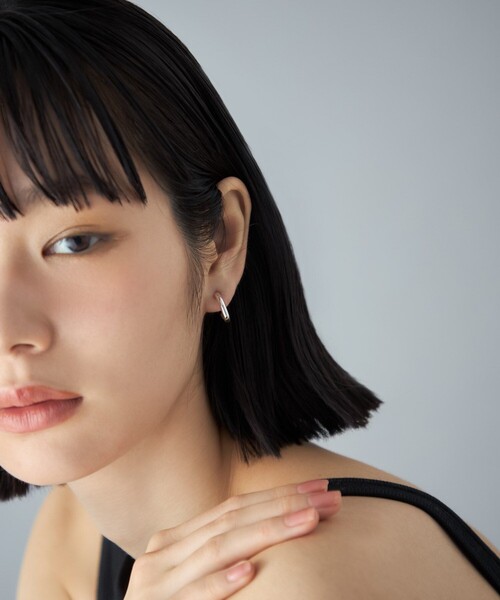 Jouete フープピアス ストーン付き Jouete（ジュエッテ） ピアス 「コネクト」 ピアス フープ レディース