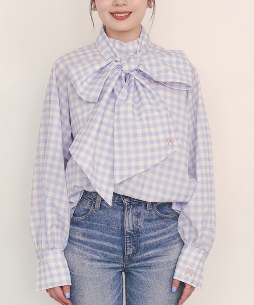 Cath Kidston（キャス・キッドソン） ブラウス シャツ ボウタイ