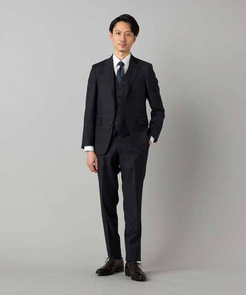 セレモニースーツ カジュアルスーツ 入学式 「IL PRINCIPE」 「セットアップ対応」尾州産 タータンチェック ジャケット メンズの画像