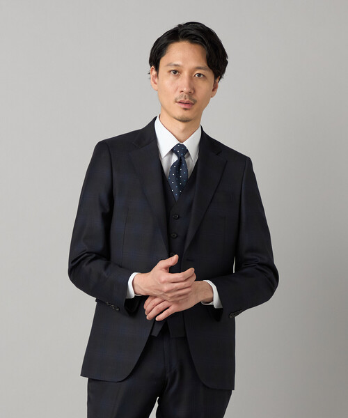 セレモニースーツ カジュアルスーツ 入学式 「IL PRINCIPE」 「セットアップ対応」尾州産 タータンチェック ジャケット メンズの画像