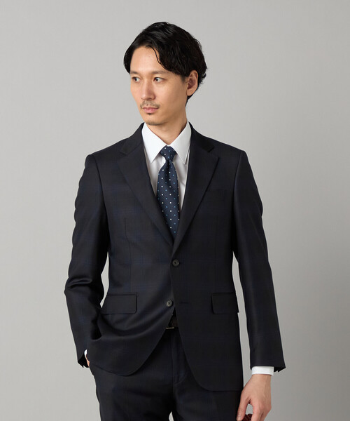 セレモニースーツ カジュアルスーツ 入学式 「IL PRINCIPE」 「セットアップ対応」尾州産 タータンチェック ジャケット メンズの画像