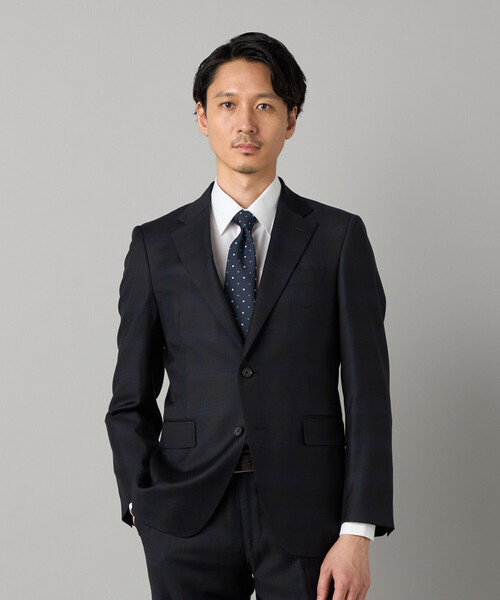 セレモニースーツ カジュアルスーツ 入学式 「IL PRINCIPE」 「セットアップ対応」尾州産 タータンチェック ジャケット メンズの画像