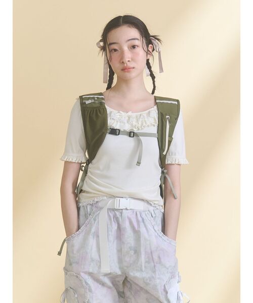 merry jenny（メリージェニー） tシャツ romantic frill summer top