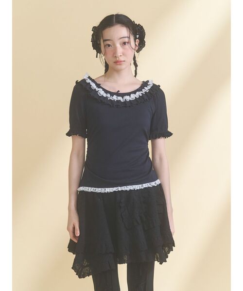 トップス merry merry jenny（メリージェニー） tシャツ romantic frill summer top