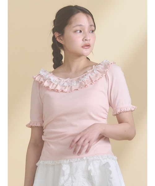 merry jenny（メリージェニー） tシャツ romantic frill summer top