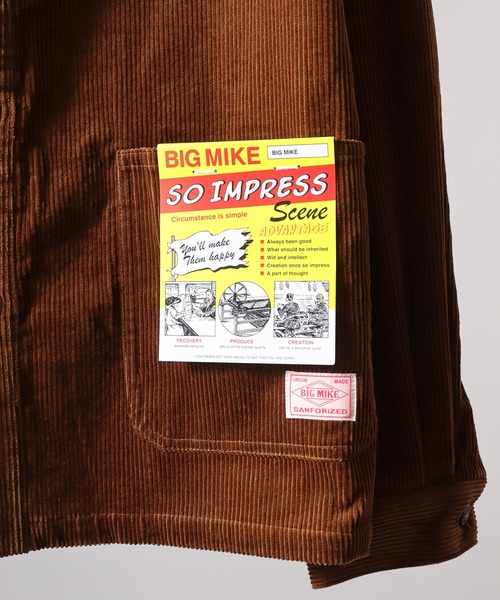 「BIG MIKE」 コーデュロイジャケット M ブラウン メンズ_画像6