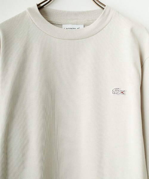 「LACOSTE」 長袖カットソー 3 グレイッシュベージュ レディース_画像4