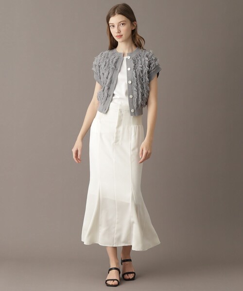 「DRESSTERIOR」 ニットカーディガン 36 ネイビー レディース_画像5