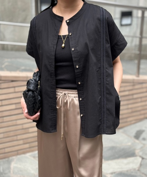 Emma Taylor（エマテイラー） リネンシャツ ブラウス シャツ 半袖