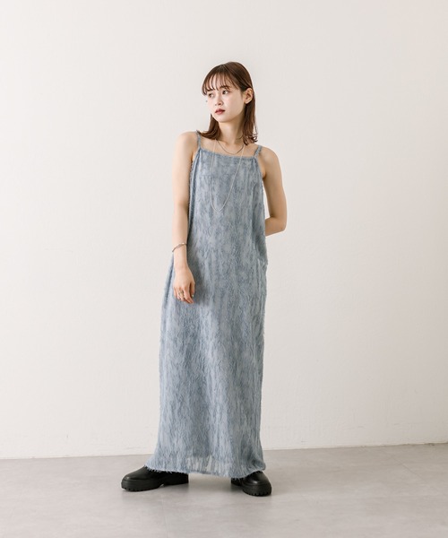 「mystic」 キャミソールワンピース 1 ブルー レディース_画像5
