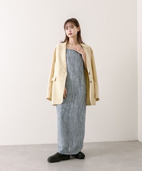 「mystic」 キャミソールワンピース 1 ブルー レディース_画像6