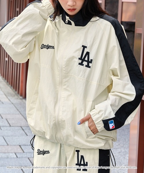 MLB ナイロンブルゾン M オフホワイト メンズ : ZOZOTOWN Yahoo!店