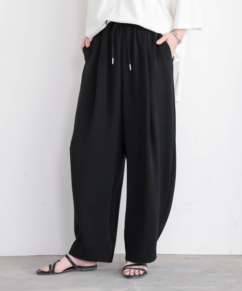 for/c（フォーシー） ワイドパンツ スラックス パンツ 「低身長/高身長