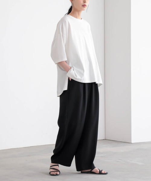 for/c（フォーシー） ワイドパンツ スラックス パンツ 「低身長/高身長