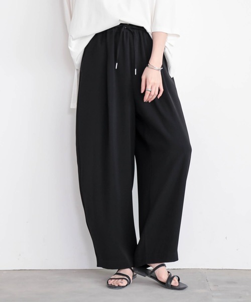 for/c（フォーシー） ワイドパンツ スラックス パンツ 「低身長/高身長
