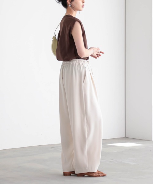for/c（フォーシー） ワイドパンツ スラックス パンツ 「低身長/高身長