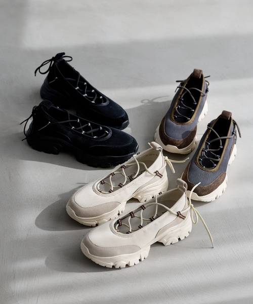 「LE TALON」 ローカットスニーカー MEDIUM ブラック レディース_画像2