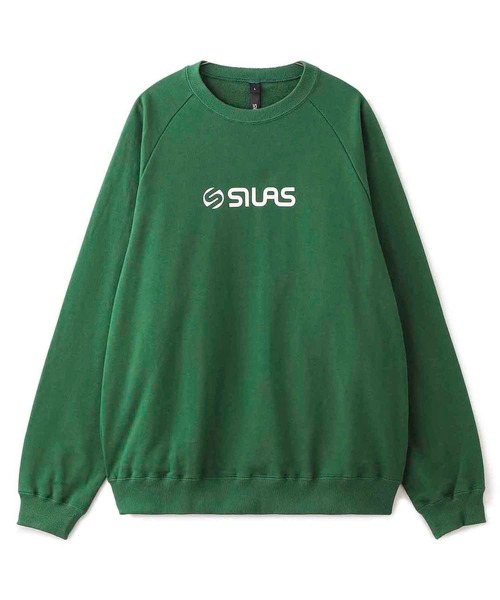 「SILAS」 スウェットカットソー MEDIUM ブラック メンズ_画像3