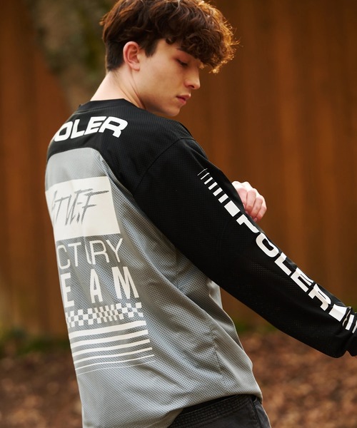 POLeR（ポーラー） tシャツ POLeR×GSC MOTO JERSEY「GSC別注」 メンズ