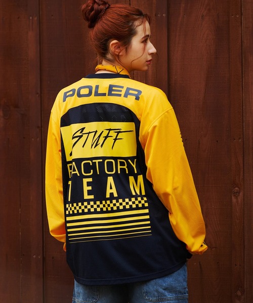 POLeR（ポーラー） tシャツ POLeR×GSC MOTO JERSEY「GSC別注」 メンズ