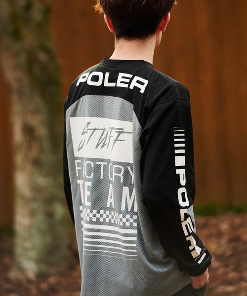 POLeR（ポーラー） tシャツ POLeR×GSC MOTO JERSEY「GSC別注」 メンズ