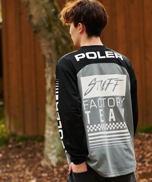 POLeR（ポーラー） tシャツ POLeR×GSC MOTO JERSEY「GSC別注」 メンズ