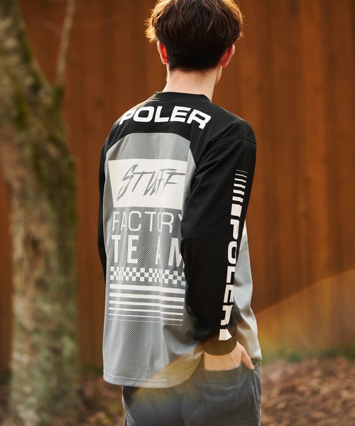 POLeR（ポーラー） tシャツ POLeR×GSC MOTO JERSEY「GSC別注」 メンズ