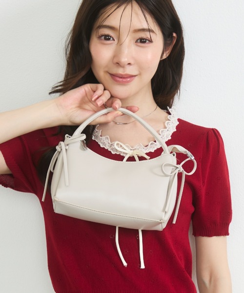 krahe（クレーエ） ショルダーバッグ バッグ サイドリボンミニボストン