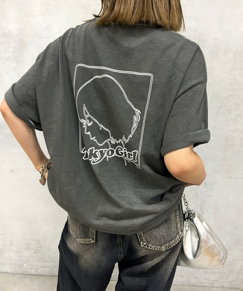 「TOKYOGIRL」 半袖Tシャツ FREE ブラック レディース_画像3