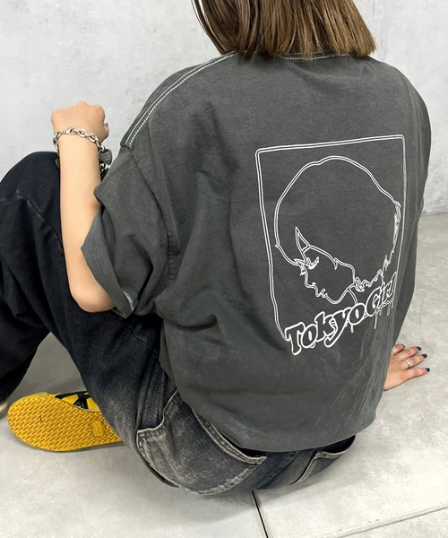 「TOKYOGIRL」 半袖Tシャツ FREE ブラック レディース_画像5