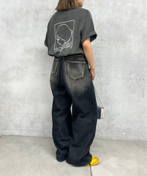 「TOKYOGIRL」 半袖Tシャツ FREE ブラック レディース_画像6